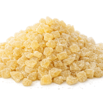 Ingvers žāvēts ar cukuru, mazie kubiņi